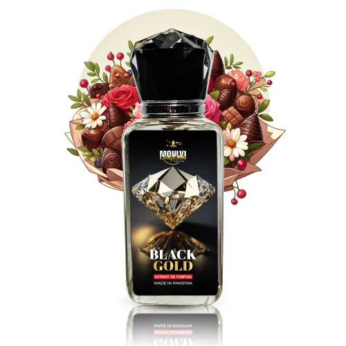 Moulvi Fragrance Black Gold – Best Unisex Extrait de Parfum, Long-Lasting, 50ml